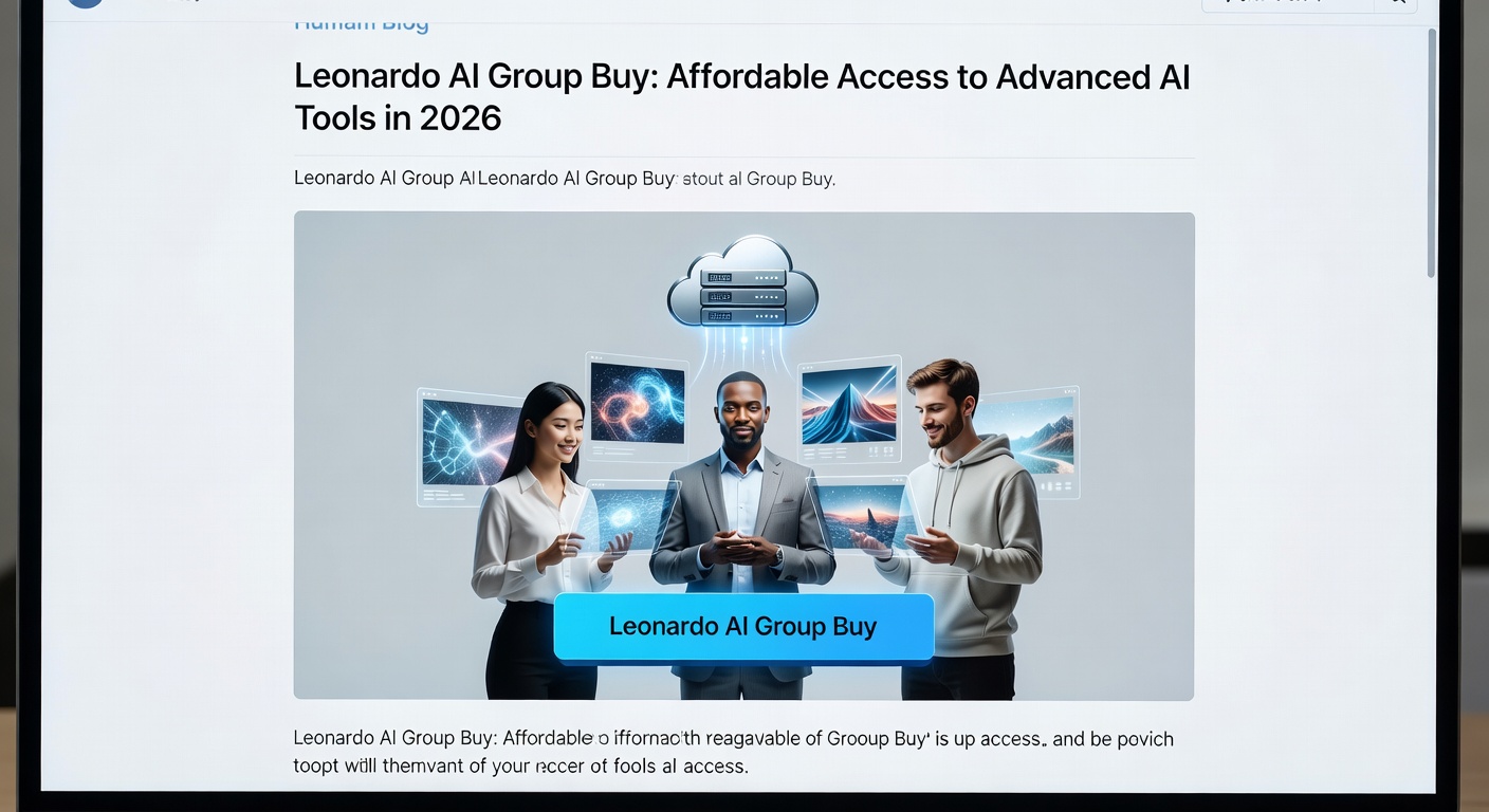 Leonardo AI Group Buy: Affordable Access to Advanced AI Tools in 2026 illustration 1
