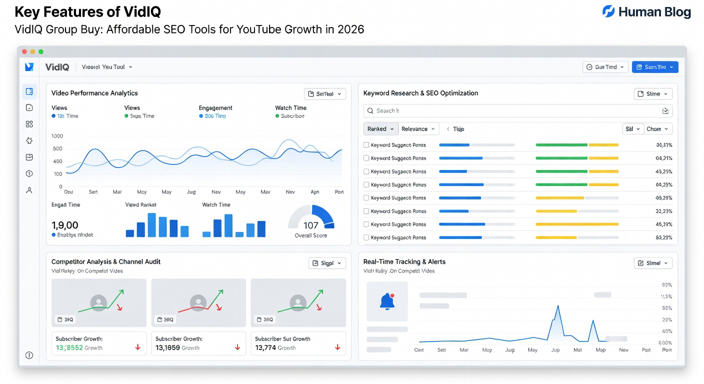 VidIQ Group Buy: Affordable SEO Tools for YouTube Growth in 2026 — Key Features of VidIQ