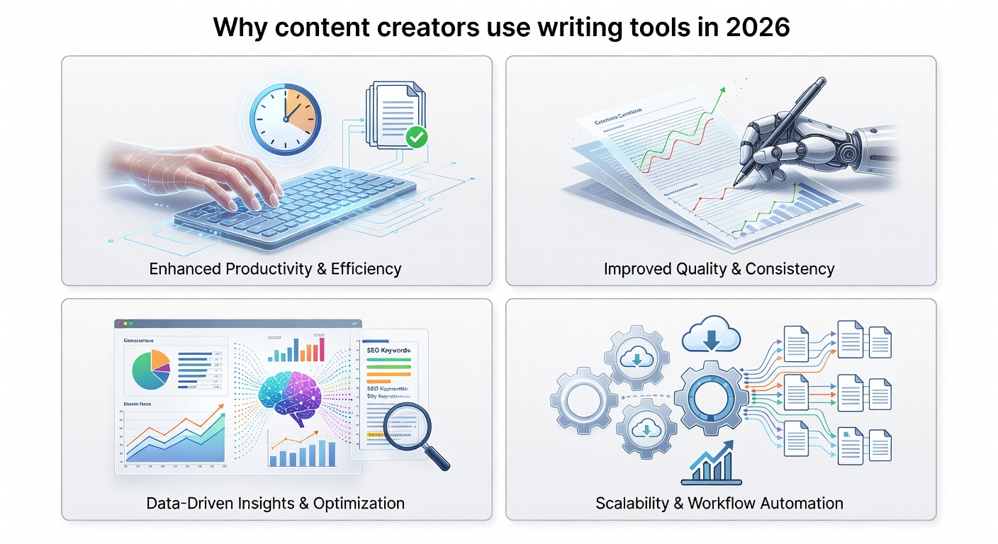 How to Choose Content Writing Tools in 2026: A Clear Guide for Content Writers — Why content creators use writing tools in 2026