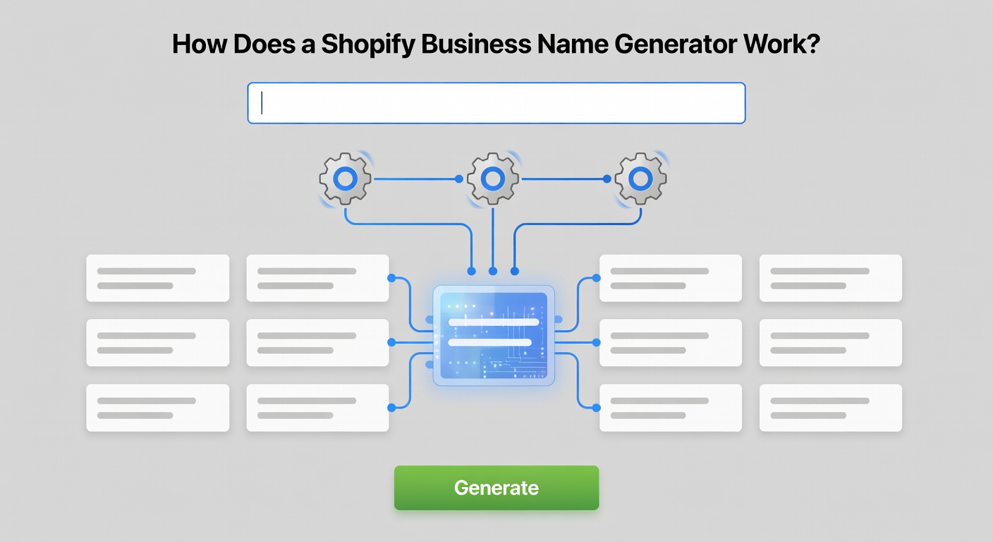Shopify Business Name Generator: Affordable Access in 2026 — How Does a Shopify Business Name Generator Work?