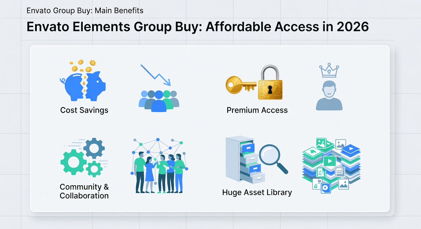 Envato Elements Group Buy: Affordable Access in 2026 — Envato Group Buy: Main Benefits