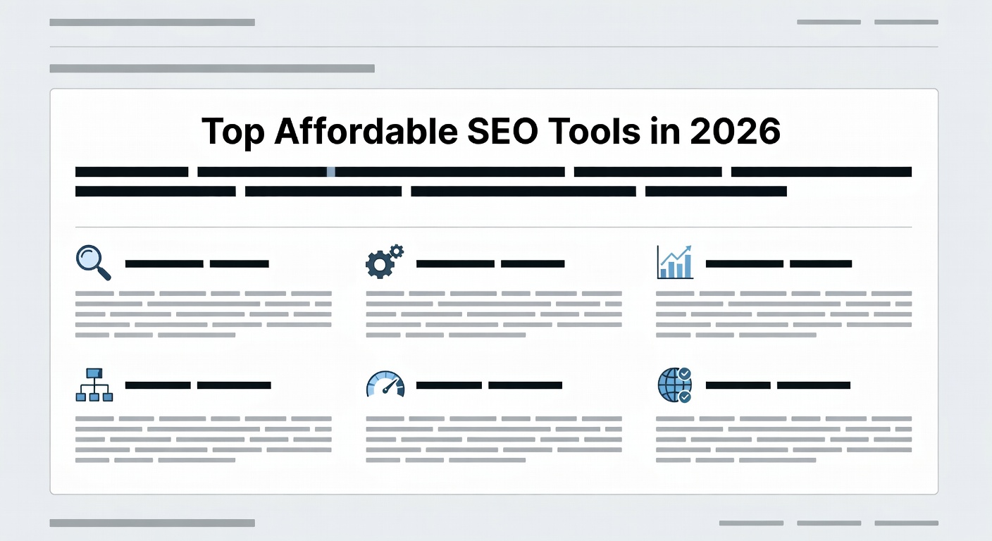 Affordable SEO Tools: Affordable Access in 2026 — Top Affordable SEO Tools in 2026