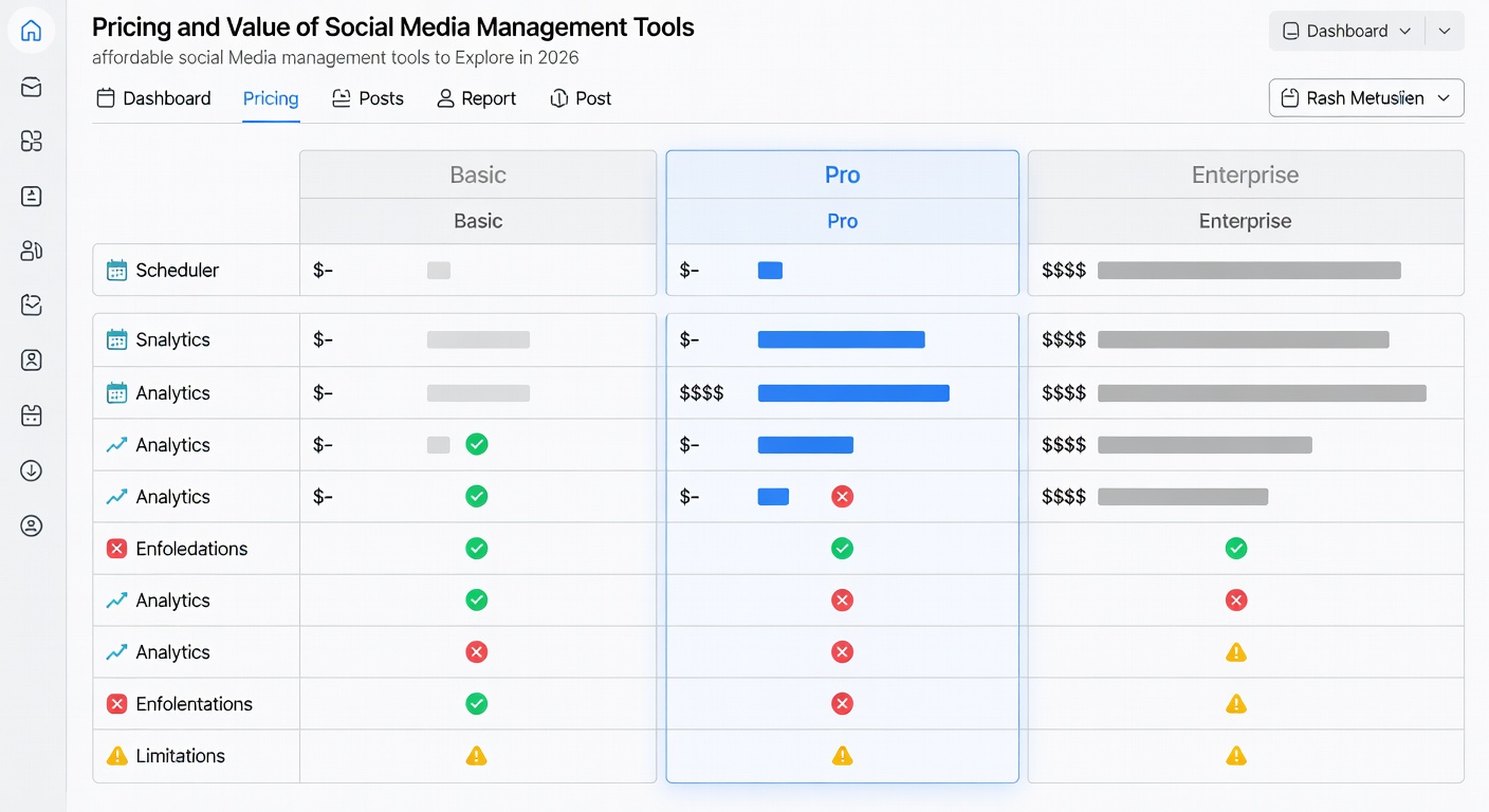 affordable social media management tools to Explore in 2026 — Pricing and Value of Social Media Management Tools
