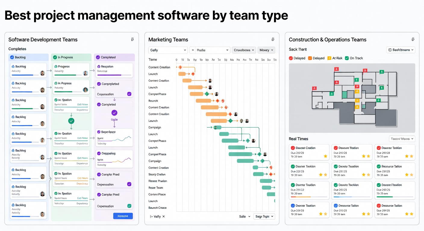 Best Project Management Software 2026: Top Project Management Tools for Teams — Best project management software by team type