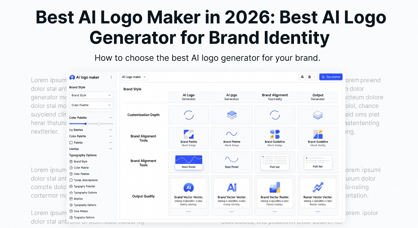 Best AI Logo Maker in 2026: Best AI Logo Generator for Brand Identity — How to choose the best AI logo generator for your brand