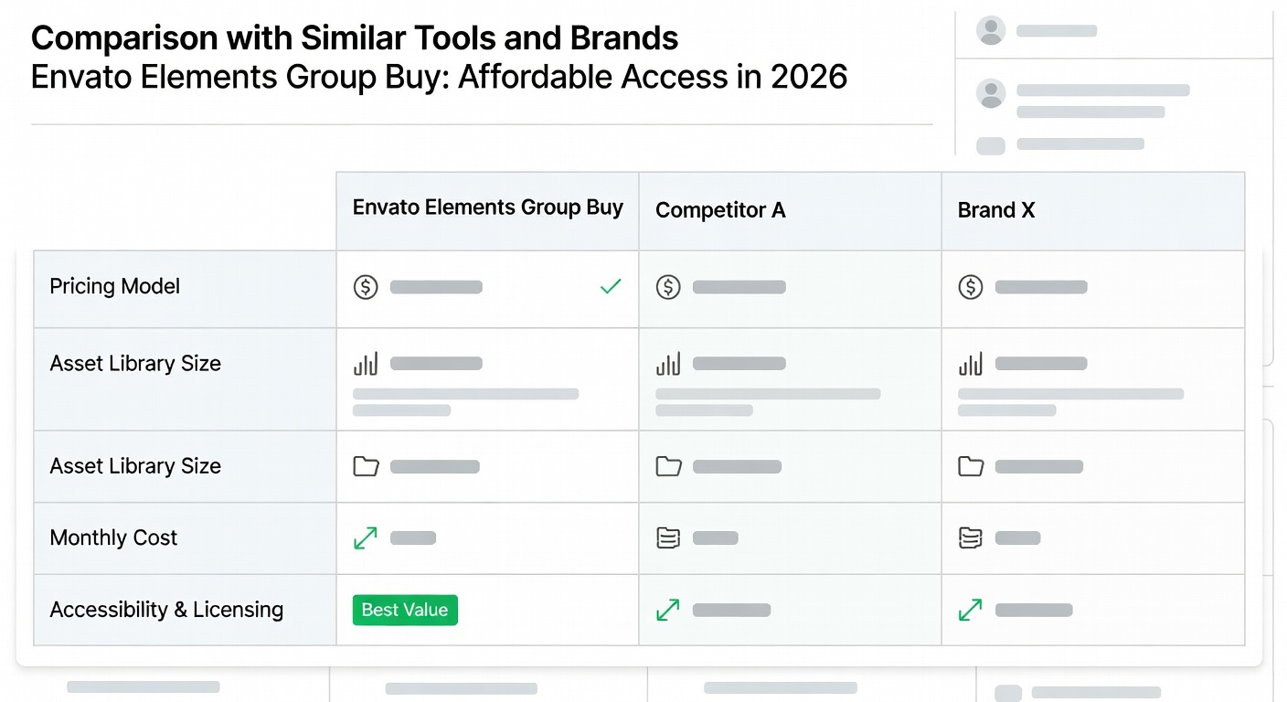 Envato Elements Group Buy: Affordable Access in 2026 — Comparison with Similar Tools and Brands
