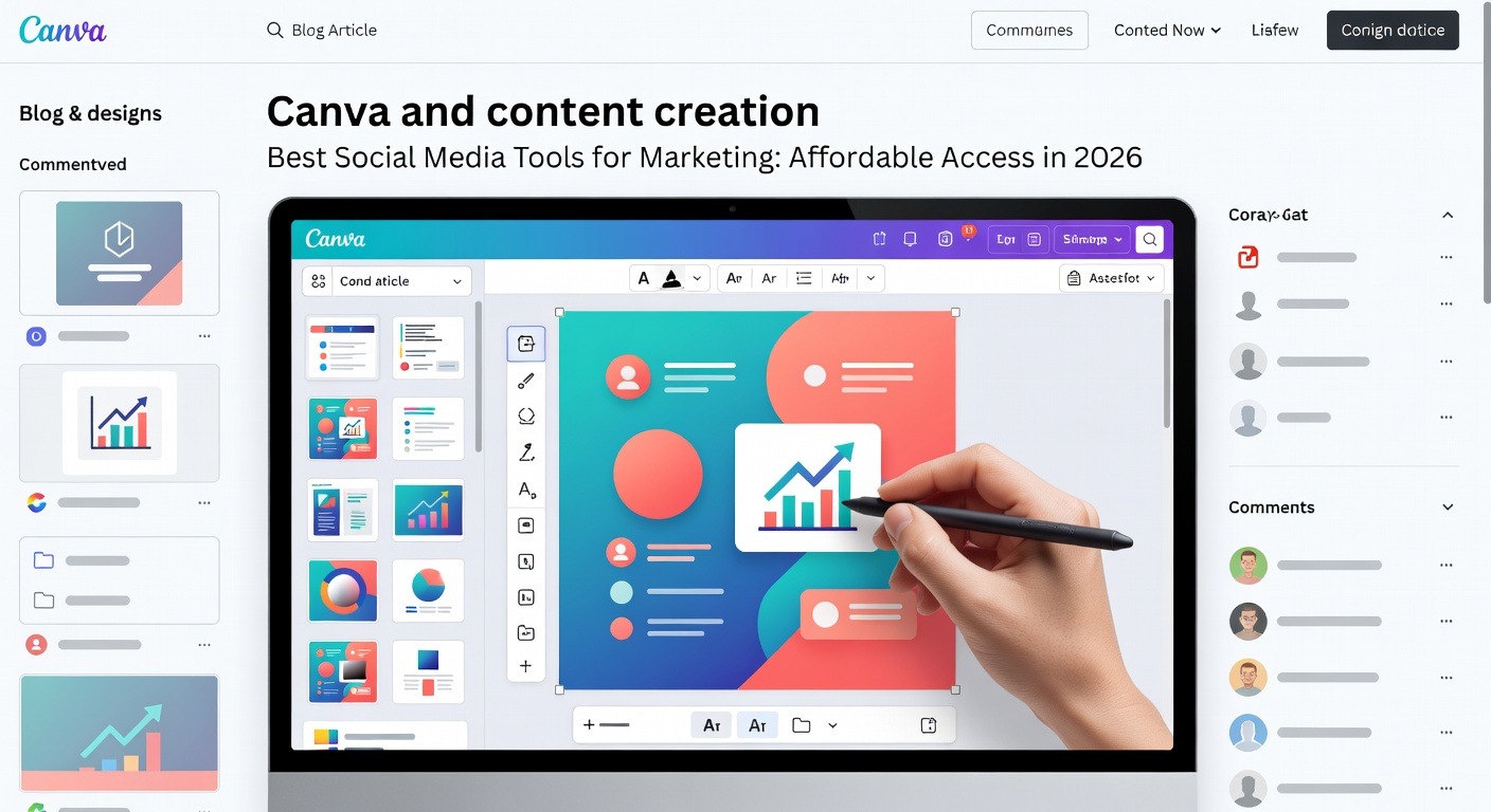 Best Social Media Tools for Marketing: Affordable Access in 2026 — Canva and content creation