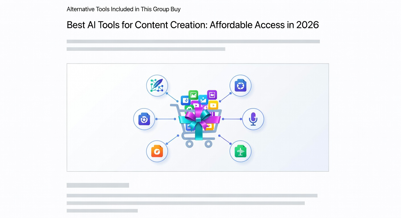 Best AI Tools for Content Creation: Affordable Access in 2026 — Alternative Tools Included in This Group Buy