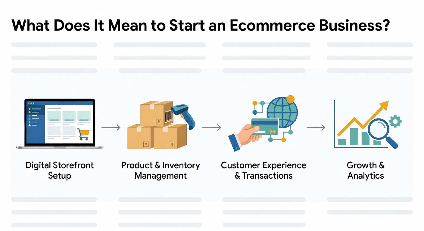 How to Start Ecommerce Business in 2026: A Step-by-Step Guide — What Does It Mean to Start an Ecommerce Business?