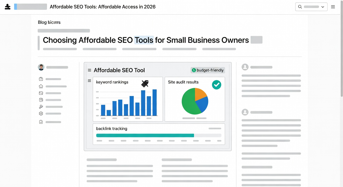Affordable SEO Tools: Affordable Access in 2026 — Choosing Affordable SEO Tools for Small Business Owners