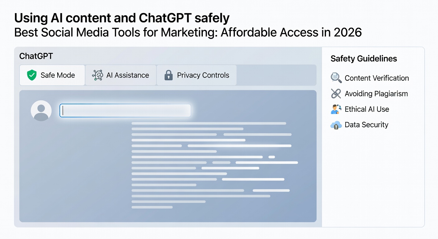 Best Social Media Tools for Marketing: Affordable Access in 2026 — Using AI content and ChatGPT safely