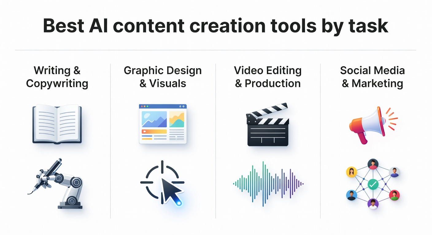AI Tools for Content Creators in 2026: Best AI Tools for Content Creation — Best AI content creation tools by task