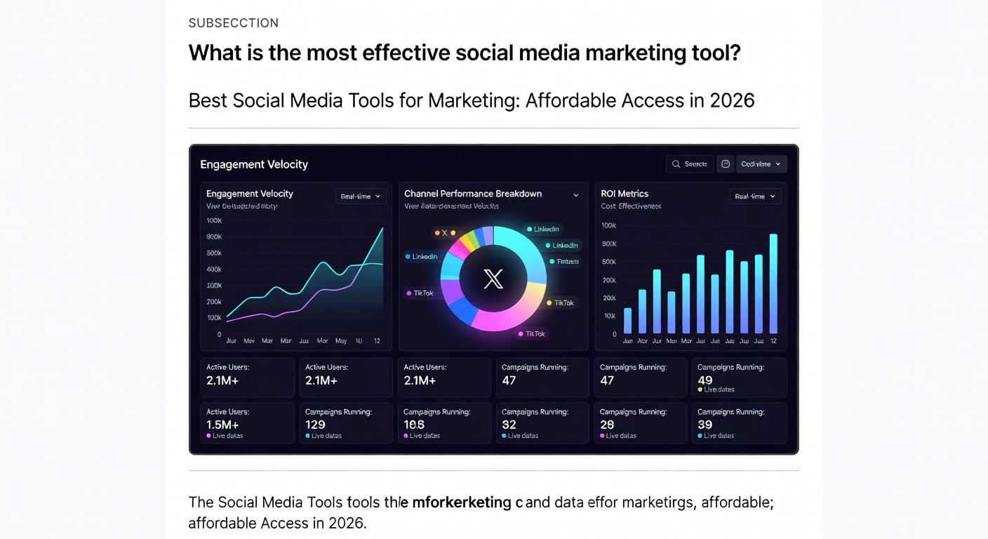 Best Social Media Tools for Marketing: Affordable Access in 2026 — What is the most effective social media marketing tool?